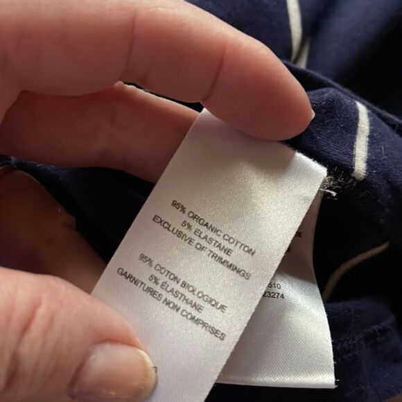 Lole navy striped top size small long sleeve top. - Picture 2 of 6